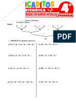 Operaciones Combinadas Con Numeros Naturales para Cuarto Grado de Primaria