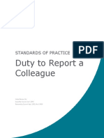 Duty To Report A Colleague