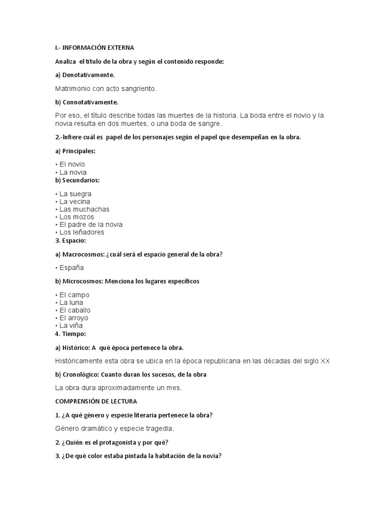 Género y especie de Bodas de Sangre | PDF, image size:768x1024