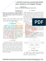 Lexical and Syntax Analysis in Compiler Design by Vishal Trivedi