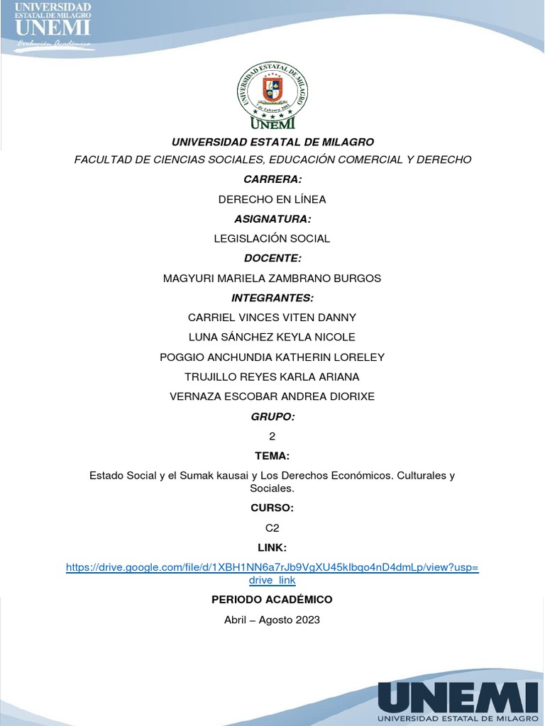 Estadosocial y El Sumak Kawsay y Los Derechso Económicos PDF