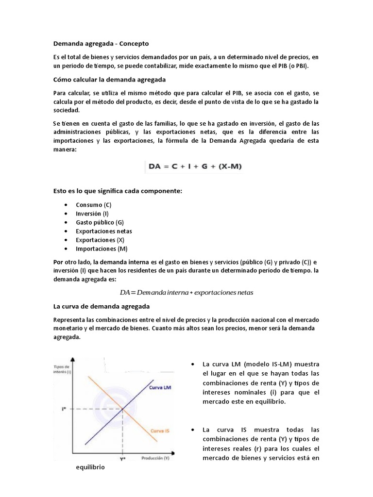 Demanda Agregada | PDF | Oferta (economía) | Precios