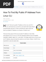 How To Find My Public IP Address From Linux CLI