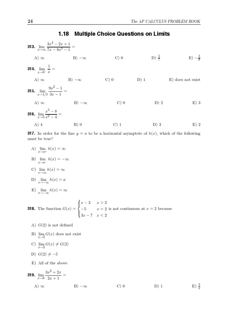 Calculus Ap - Integration - Limits Deriv Applications of Deriv Integral ...
