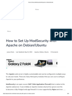 How To Set Up ModSecurity With Apache On Debian/Ubuntu