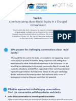 COSA ODE Toolkit - Communicating About Racial Equity in A Charged Environment