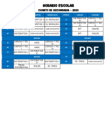 Horario Secundaria - 4to - 2023