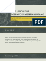 Trabalho Sobre IDH Matemática 2adm-A