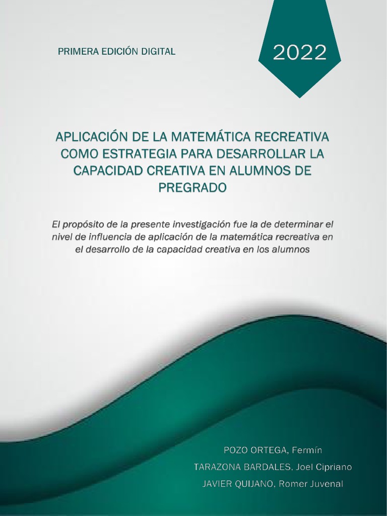 Aplicación de La Matemática Recreativa Como Estratégia para Desarrollar ...