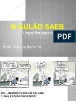 III Aulão Saeb - Língua Portuguesa