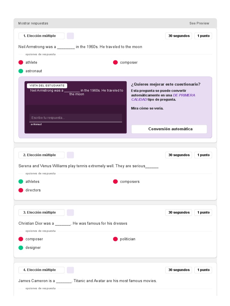 Four Corners Book 2 Unit 9 Vocab - Quizizz | PDF