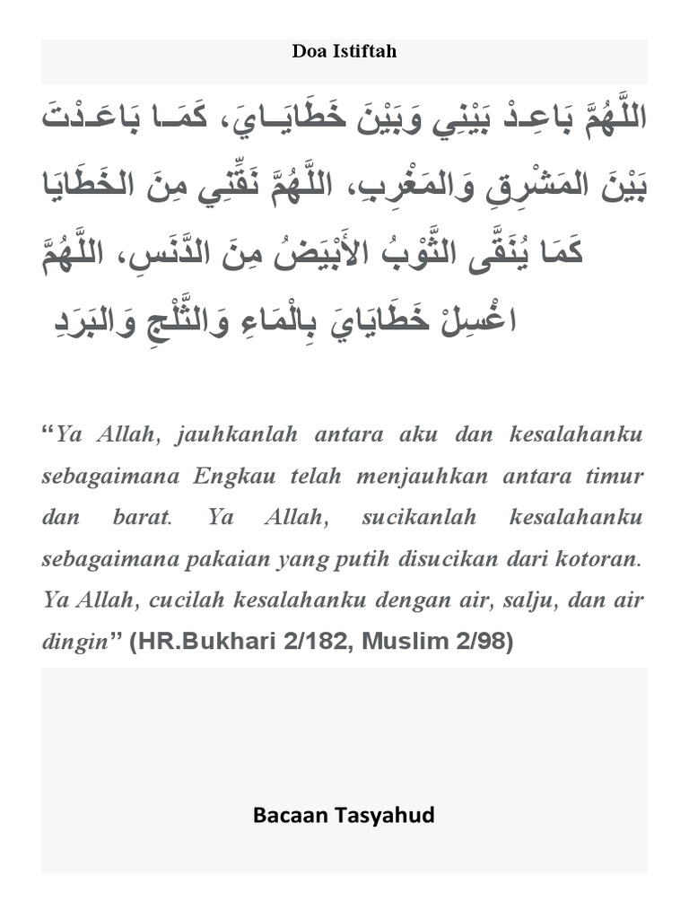 Doa Istiftah Pdf