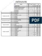 2023 JC2 Mid Year Exam Timetable