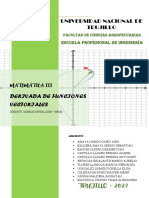 Práctica #3. Derivada de Funciones Vectoriales