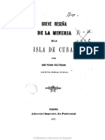 Breve Reseña de La Minería en La Isla de Cuba - Pedro Salteraín, 1883