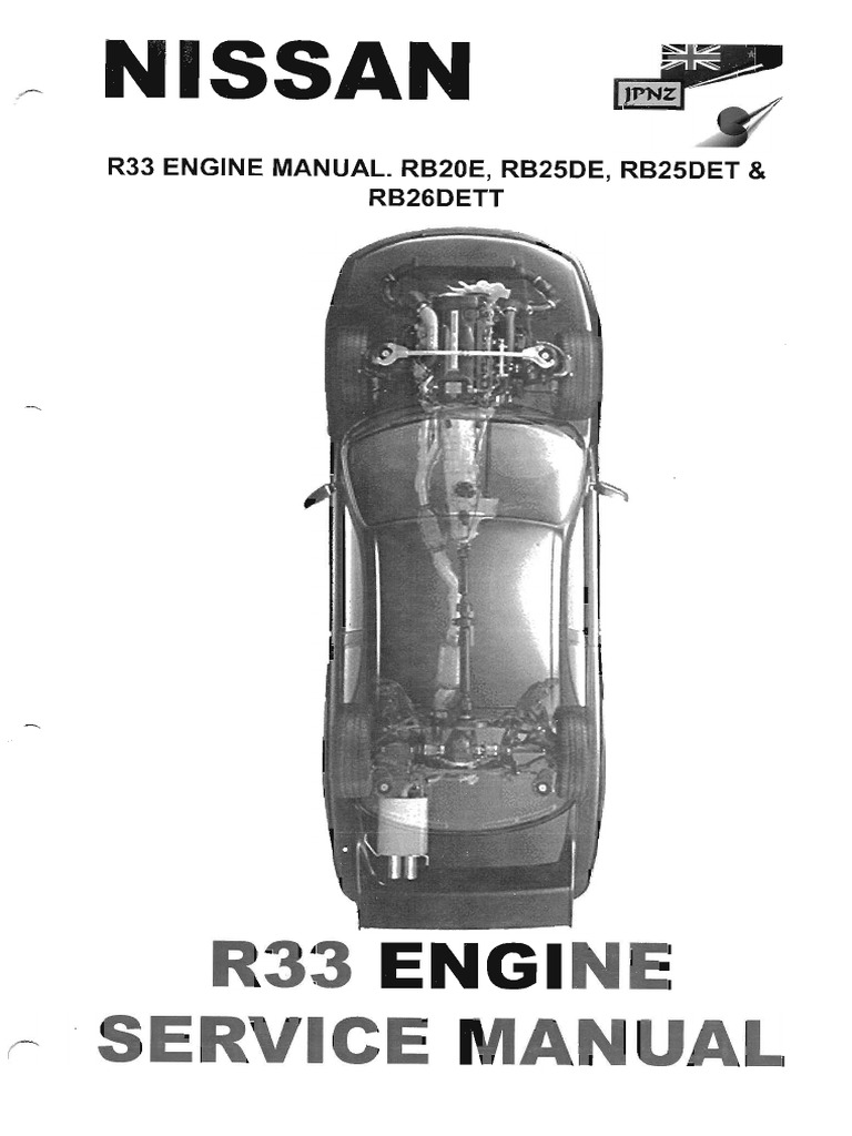 Nissan r33 Engine Service Manual Rb20e Rb25de Rb25det Rb26dett | PDF