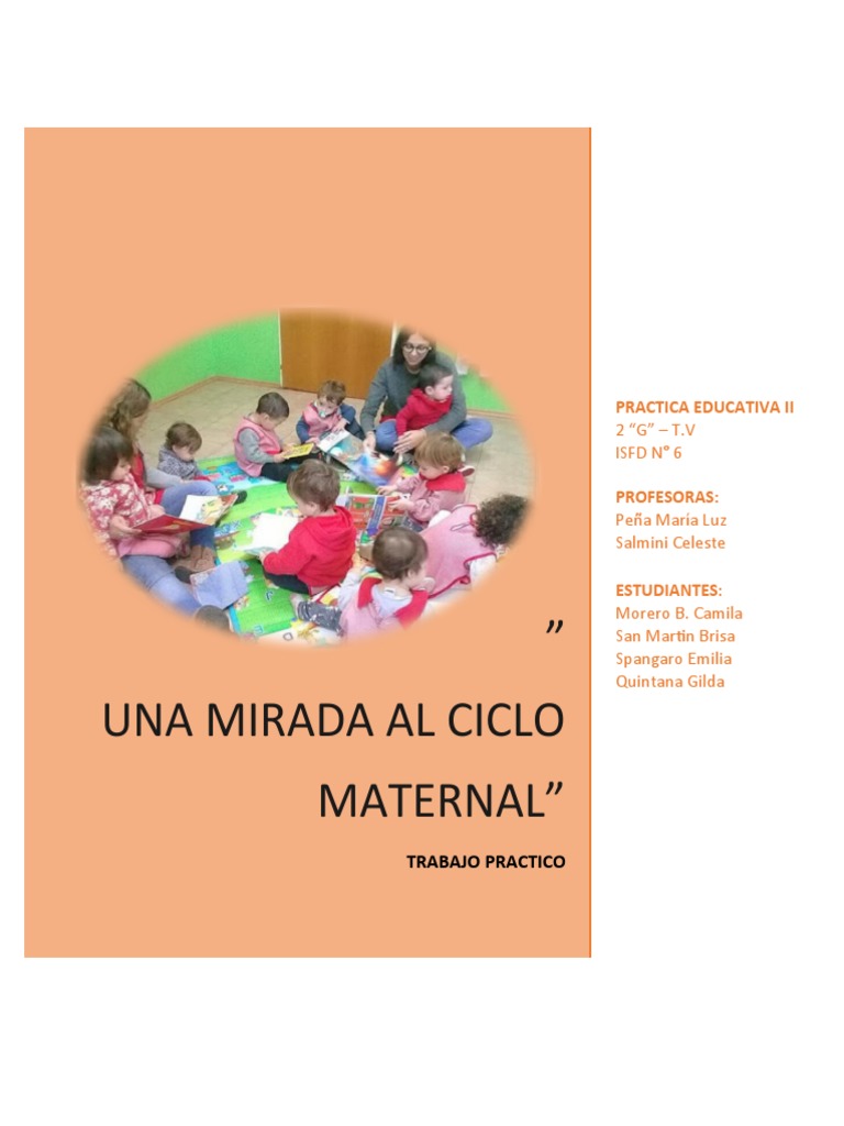 Una Mirada Al Ciclo Maternal | PDF | Educación de la primera infancia