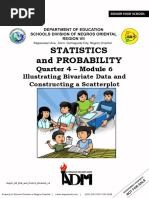 Stat - Prob Q4 Module 6 Illustrating Bivariate Data and Constructing A Scatterplot