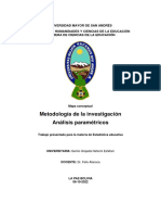 Mapa Conceptual de Metodología de La Investigación Análisis Paramétricos