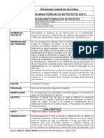 Preliminar Formulación de Proyectos