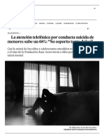 La Atención Telefónica Por Conducta Suicida de Menores Sube Un 68%_ “No Soporto Tanto Dolor” _ Sociedad _ EL PAÍS