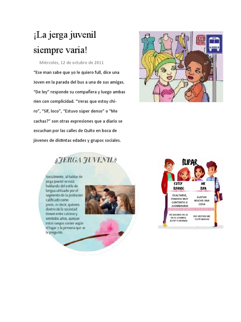 La Jerga Juvenil PDF