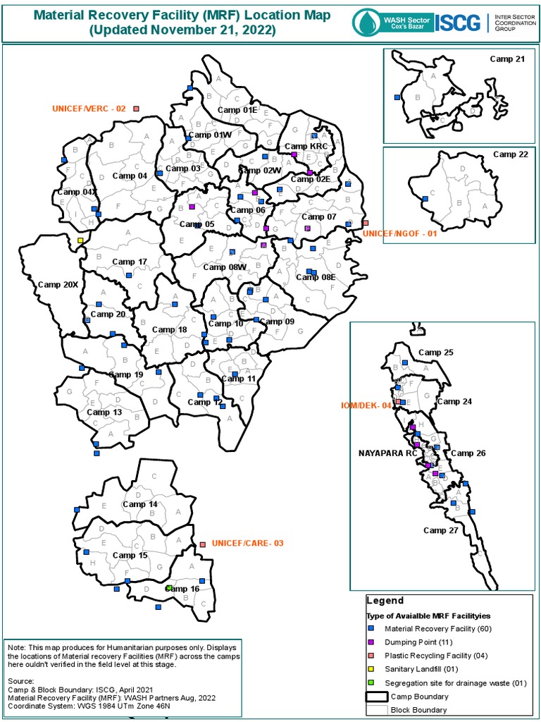 MRF Location Map for Camps | PDF | Natural Environment | Secondary ...