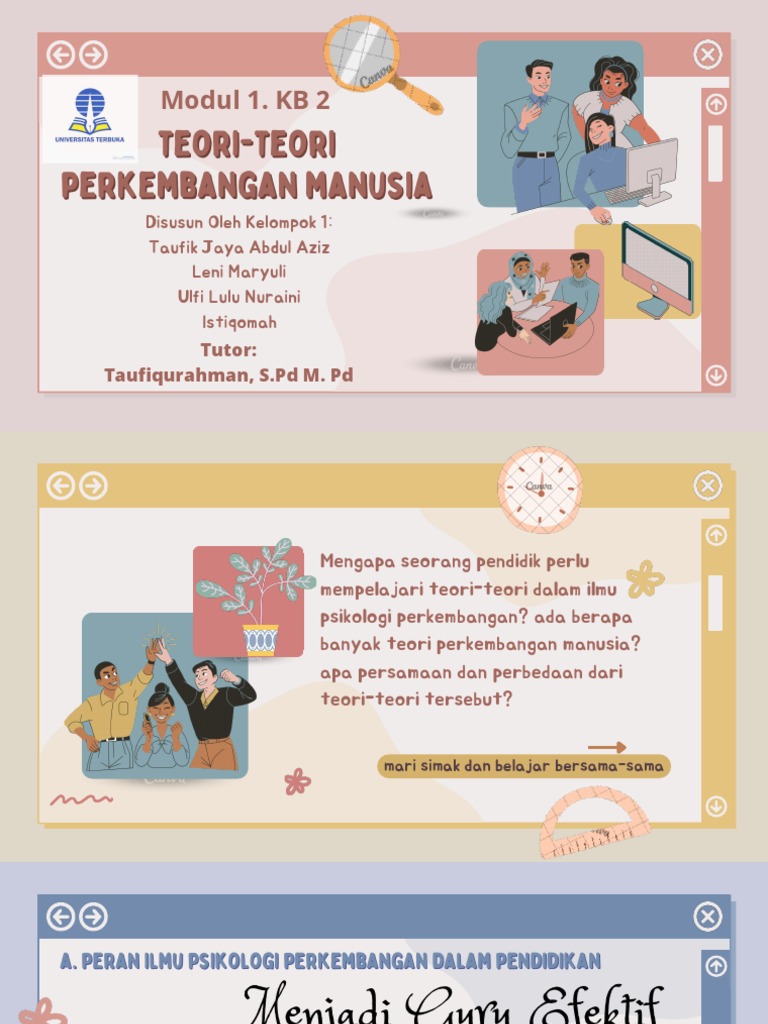 Modul 1 KB 2 Teori Perkembangan Manusia | PDF | Karier & Perkembangan ...