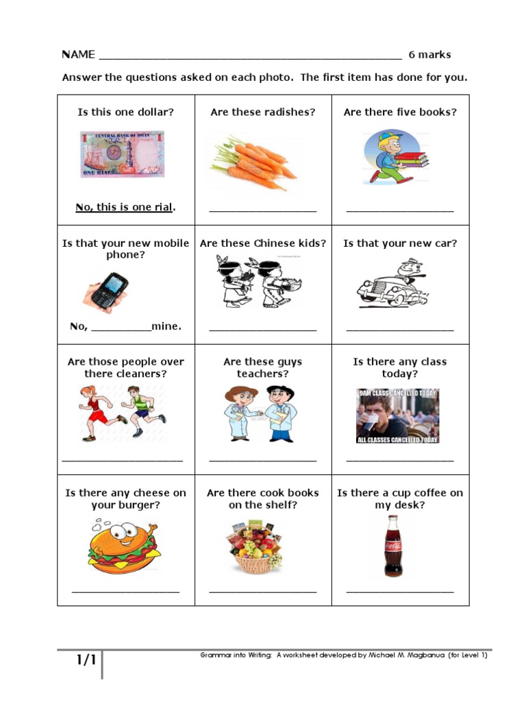 There Is There Are Those Are That Is | PDF