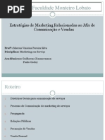 Marketing e Serviços