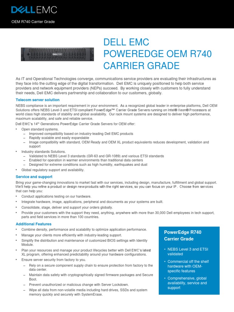 Oem Poweredge r740 | Download Free PDF | Network Interface Controller ...