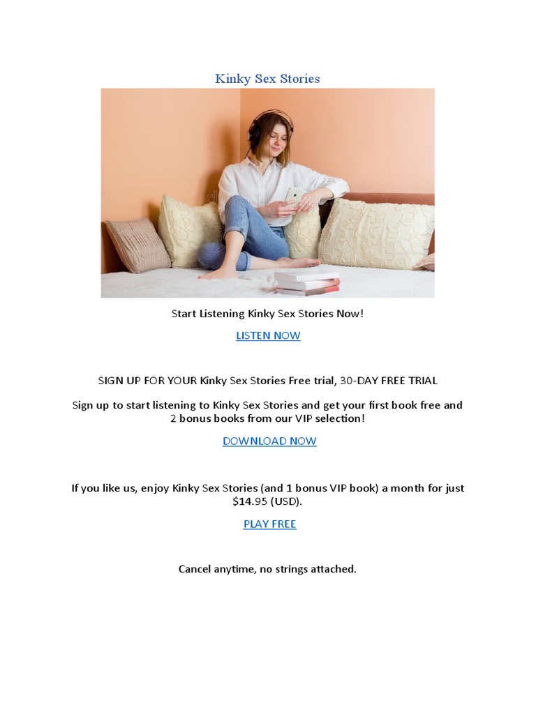 Kinky Sex Stories Subscription Offer PDF