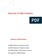 Methods of Differentiation