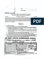Waec Technical Drawing Past Questions PDF Download