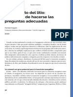 Marchegiani-El Momento Del Litio, Es Tiempo de Hacerse Las Preguntas Adecuadas