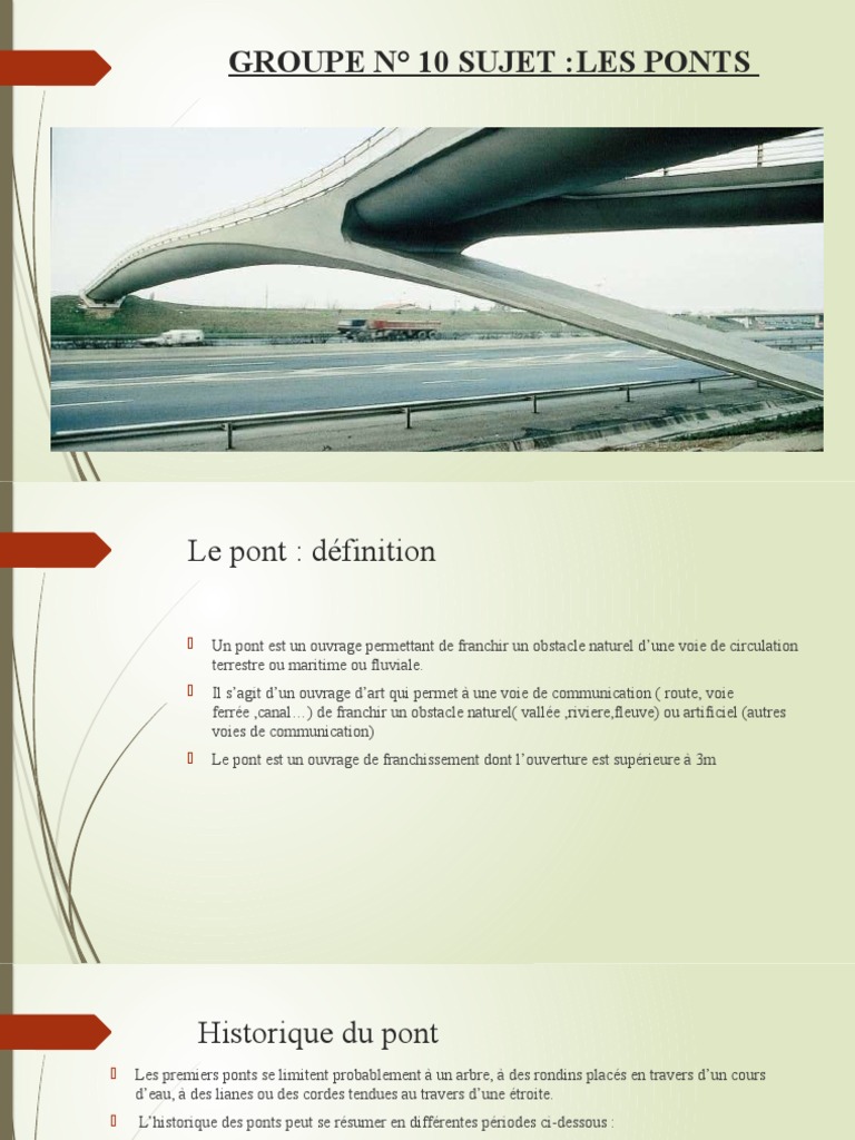 Expose Sur Le Pont | Télécharger gratuitement PDF | Pont | Fondation ...