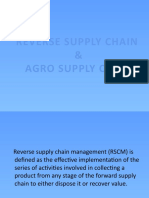 Reverse Supply Chain & Agro Supply Chain