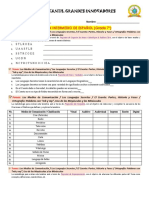 Examen Intermedio Español (Grado 7°)