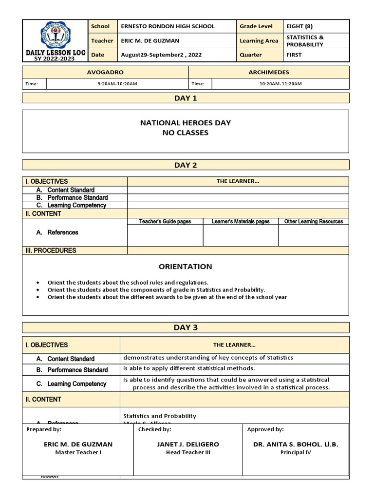 Statistics Quarter1 Week 1 | PDF | Career & Growth