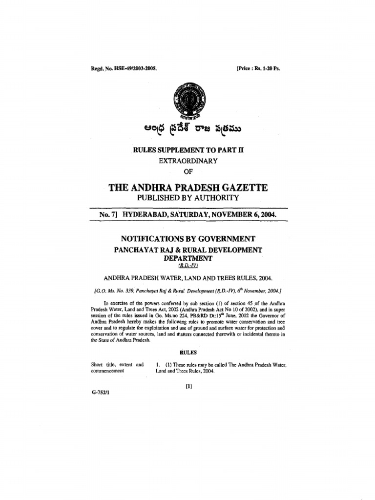 AP Walta Act | PDF | Fine (Penalty) | Earth Sciences