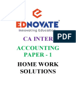 Accounts Homework Solutions