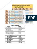 Schedule For Classes From 9 of January, 2023