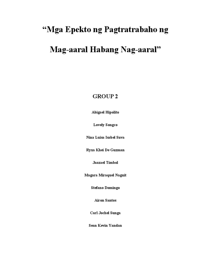 Konseptong Papel | PDF