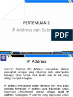 Pertemuan 2: IP Address Dan Subnetting