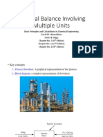 Material Balance Involving Multiple Units