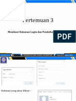 Pertemuan 3: Membuat Halaman Login Dan Pendaftaran Anggota