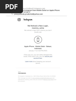New Login To Instagram From Mobile Safari On Apple Iphone | PDF
