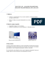 PRÁCTICA #8 - ANALISIS TRANSITORIO MEDIANTE TRANSFORMADA DE LAPLACE Hecho