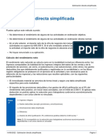 Estimación Directa Simplificada