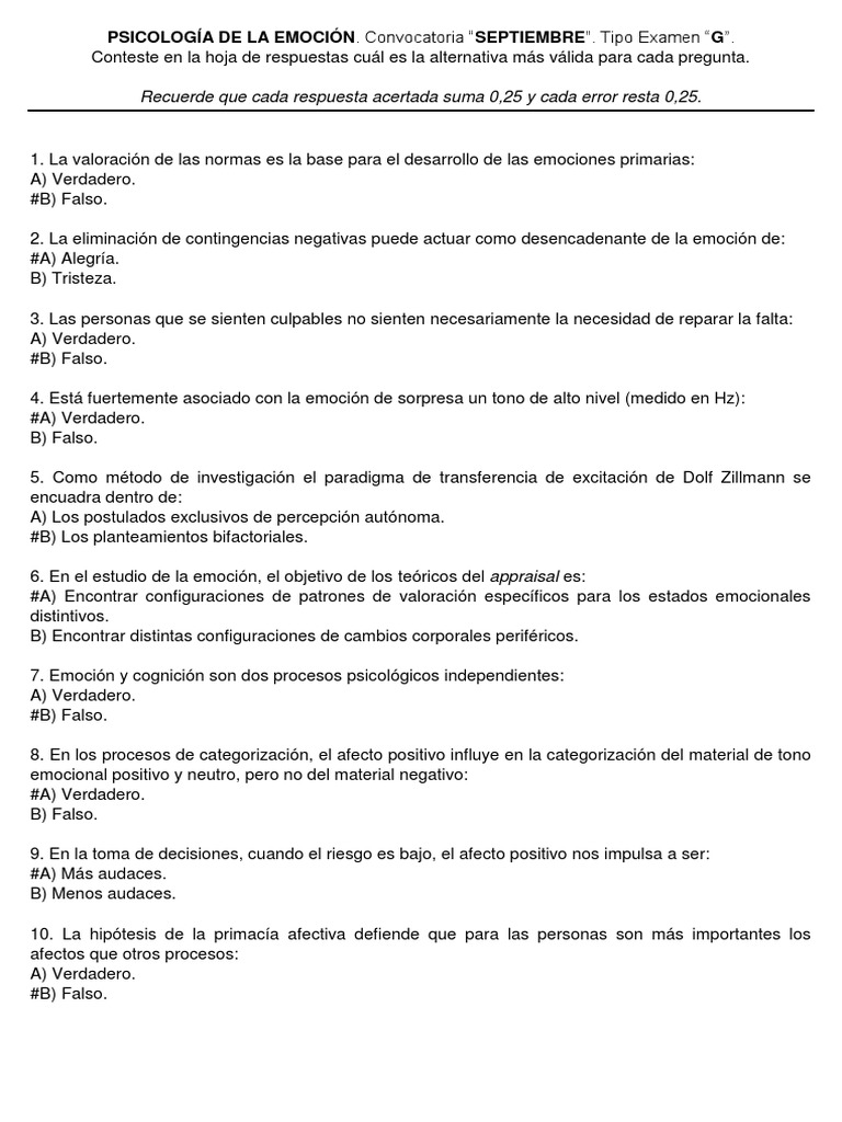Plantilla G Septiembre 2022 | PDF | Las emociones | Procesos mentales